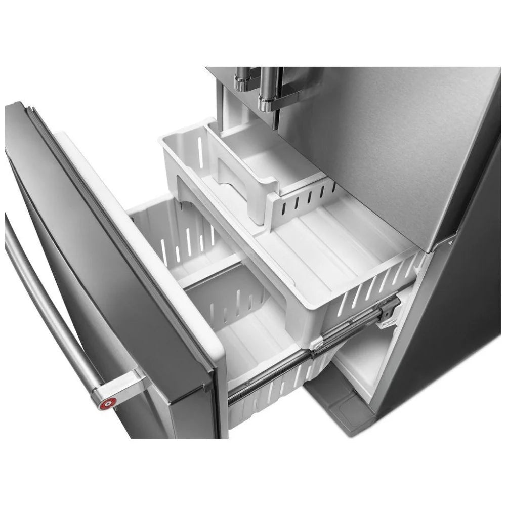 KitchenAid Réfrigérateur à portes françaises KRFF300ESS, largeur de 30 po, capacité de 19,7 pi³