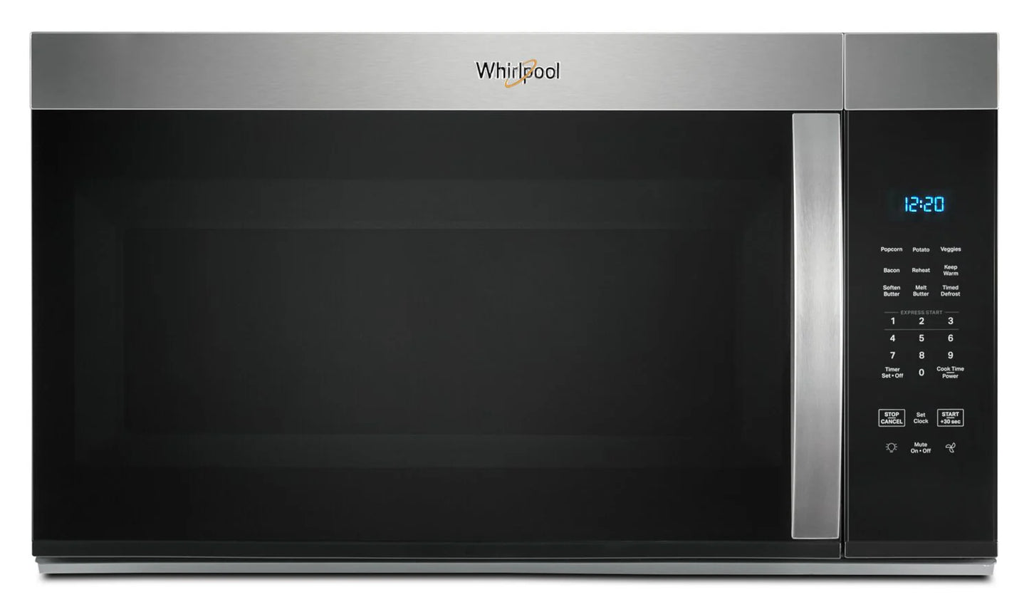 Whirlpool Four à micro-ondes à hotte intégrée 1,7 pi3 Acier inoxydable résistant aux traces YWMMS3130RZ