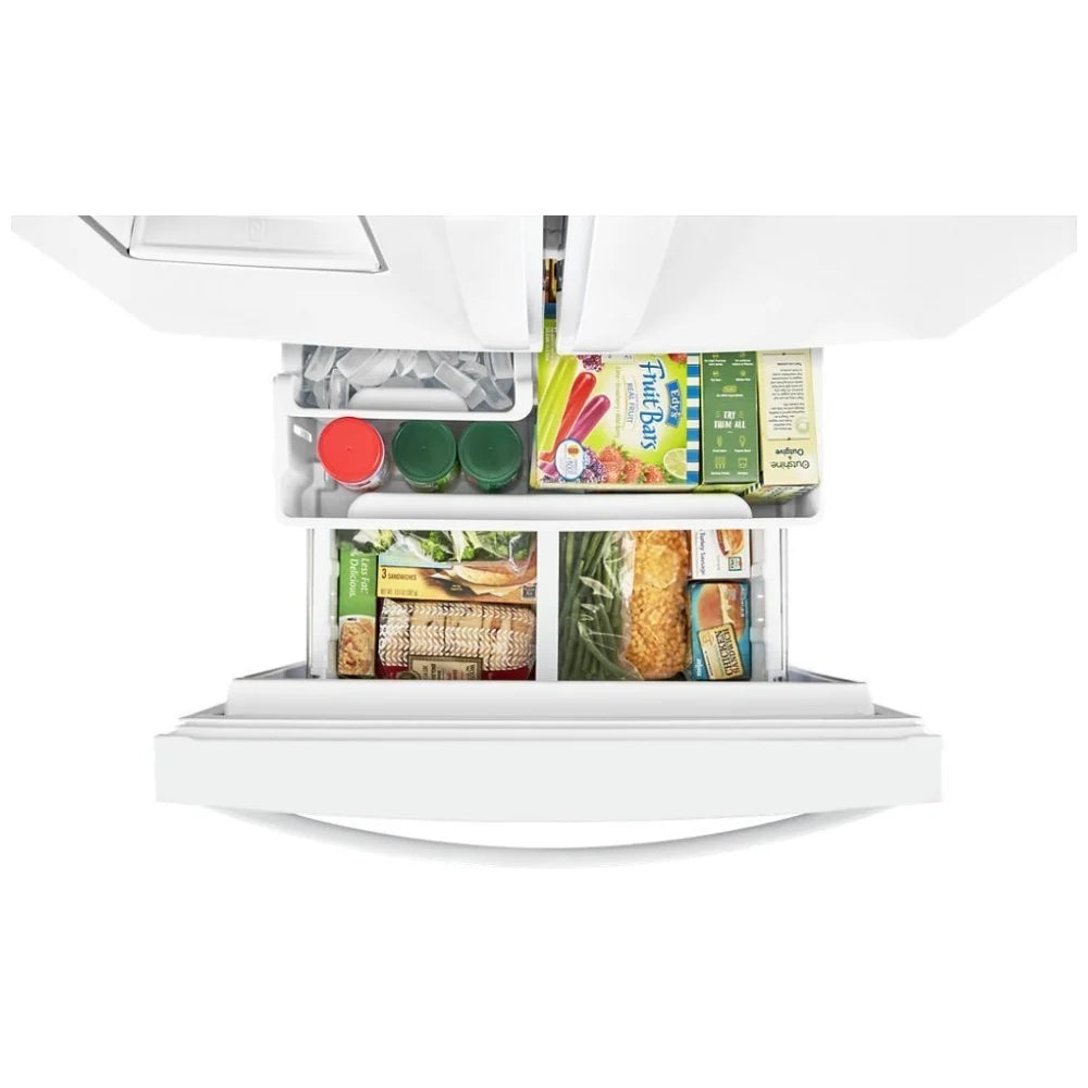 Whirlpool Réfrigérateur à portes françaises WRF560SEHW 30 po, capacité de 19,7 pi³