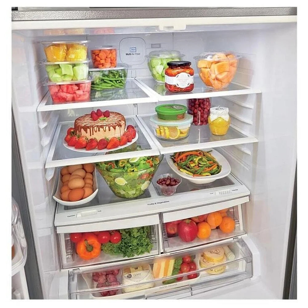 Réfrigérateur à portes françaises LRFWS2200S, 30 po, certifié ENERGY STAR, capacité de 21,8 pi³