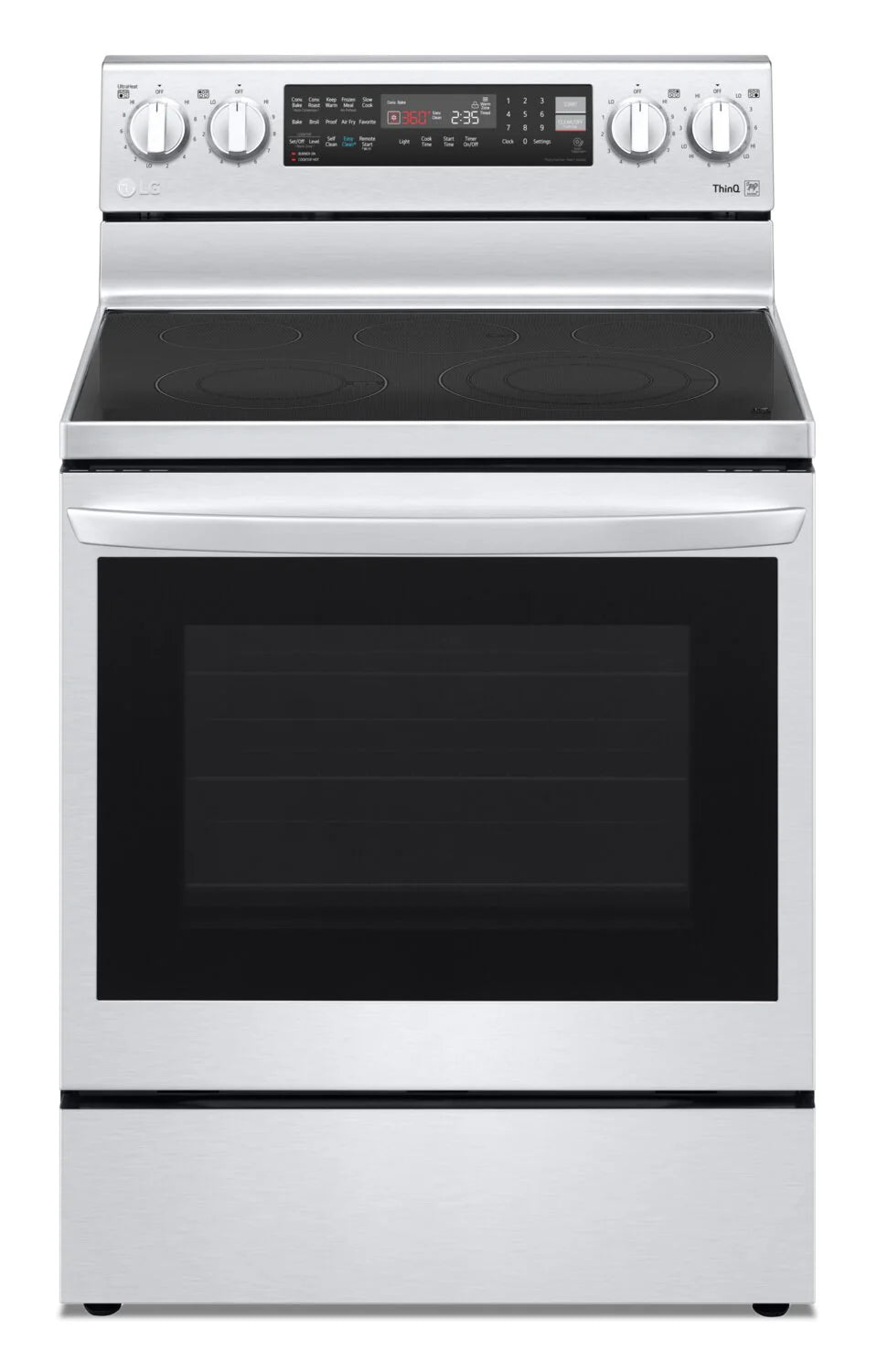 LG Cuisinière intelligente électrique 6,3 pi³ Acier inoxydable Smudge-ProofMD LREL6325F