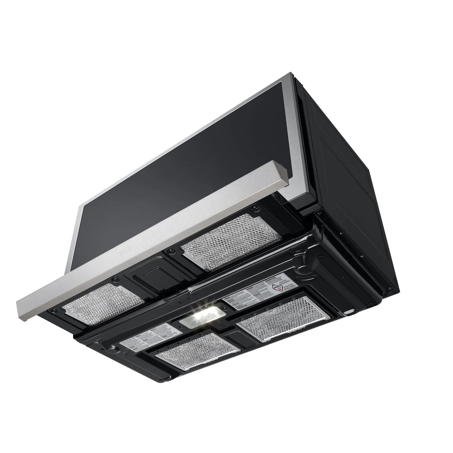 LG Four à micro-ondes à hotte intégrée 2,1 pi³ ExtendaVentMC et cuisson par capteur Smudge-ProofMD - MVEL2137F