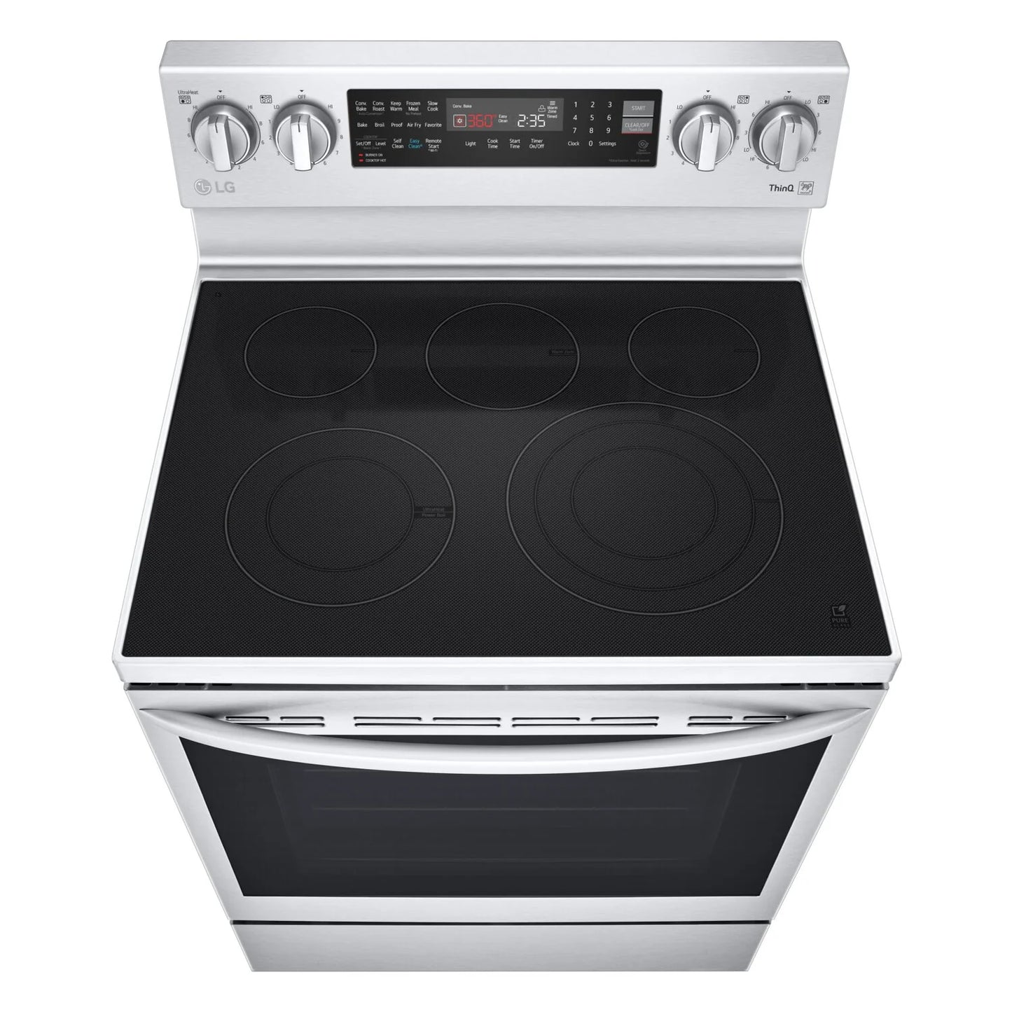 LG Cuisinière intelligente électrique 6,3 pi³ Acier inoxydable Smudge-ProofMD LREL6325F