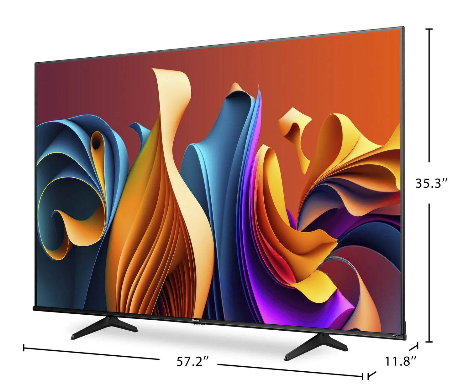 Hisense Téléviseur intelligent QLED UHD 4K HDR10+ Dolby VisionMC Google TVMC 65QD6N