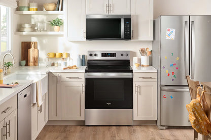 Whirlpool Four à micro-ondes à hotte intégrée 1,7 pi3 Acier inoxydable résistant aux traces YWMMS3130RZ