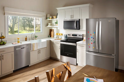 Whirlpool Four à micro-ondes à hotte intégrée 1,7 pi3 Acier inoxydable résistant aux traces YWMMS3130RZ