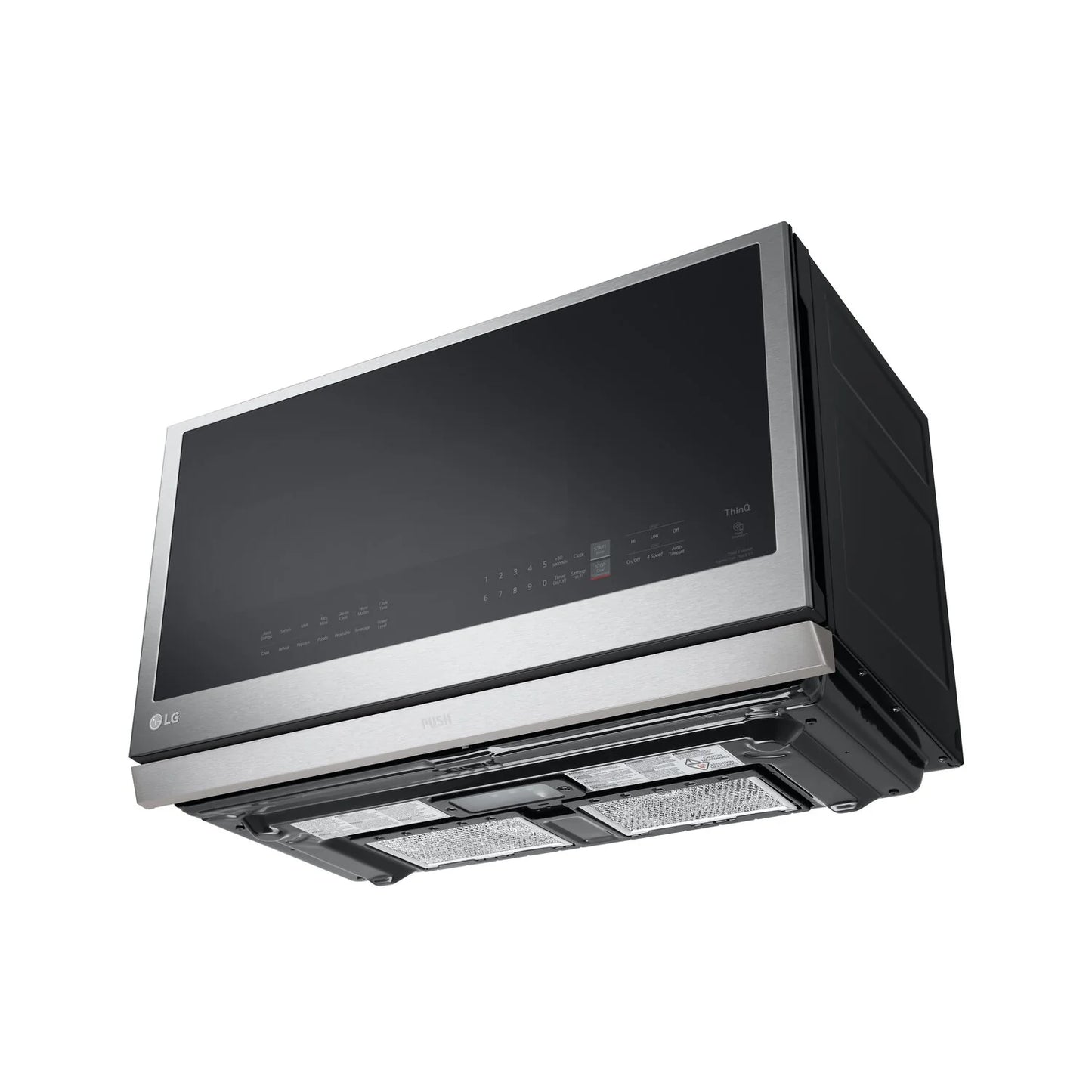 LG Four à micro-ondes à hotte intégrée 2,1 pi³ ExtendaVentMC et cuisson par capteur Smudge-ProofMD - MVEL2137F