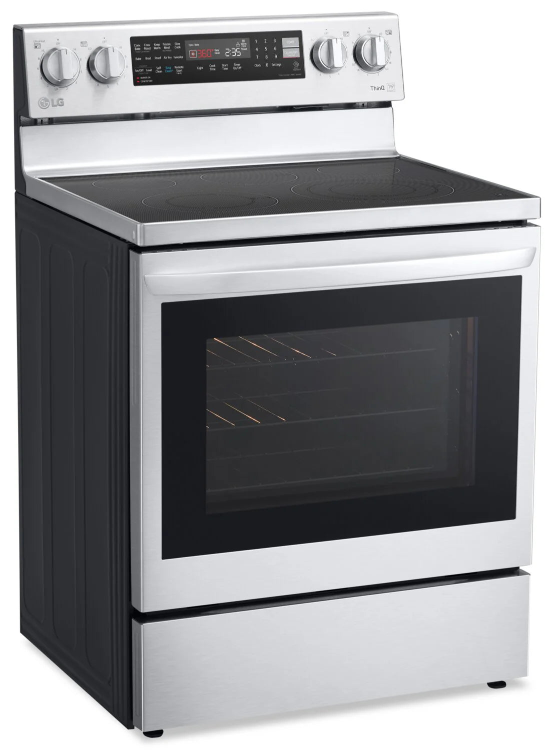 LG Cuisinière intelligente électrique 6,3 pi³ Acier inoxydable Smudge-ProofMD LREL6325F