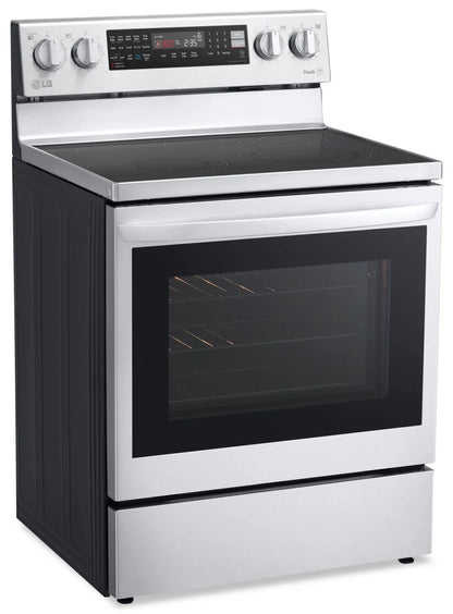 LG Cuisinière intelligente électrique 6,3 pi³ Acier inoxydable Smudge-ProofMD LREL6325F