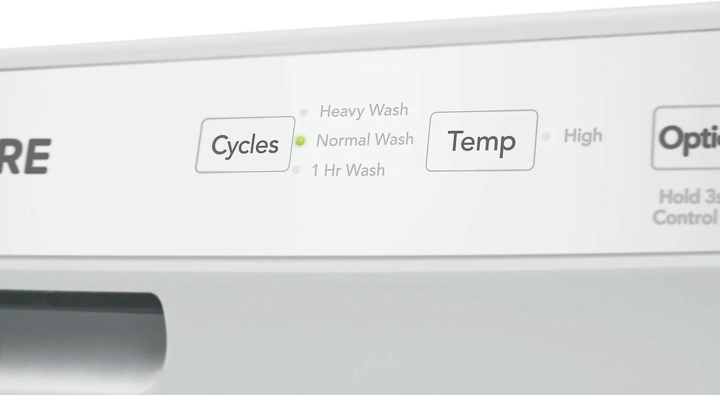 Frigidaire Lave-vaisselle encastré 24 po 55 dBA avec commandes à l'avant blanc FFCD2413UW