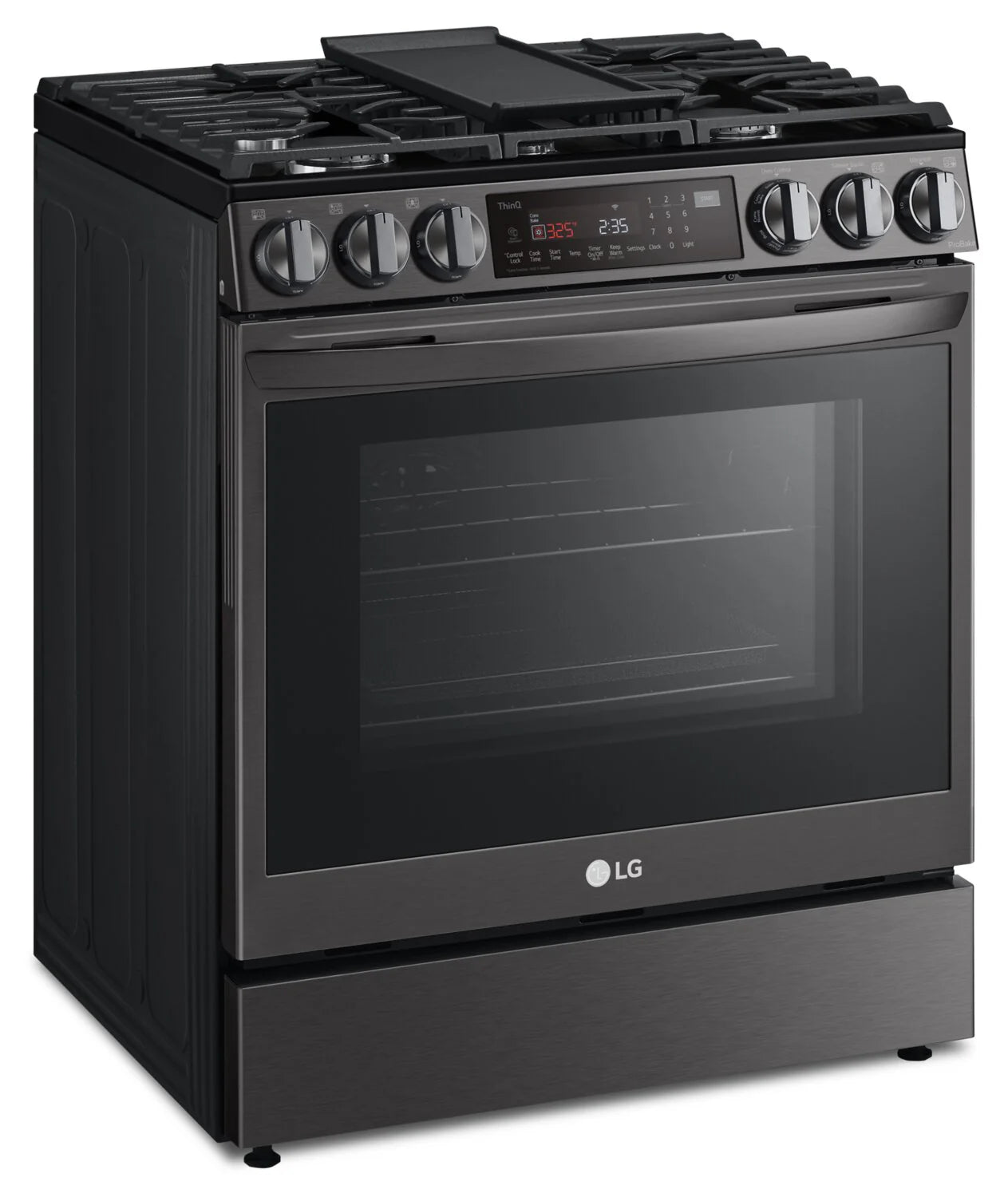 LG Cuisinière intelligente à gaz 6,3 pi³ avec hublot InstaViewMD ProBake ConvectionMD LSGL6335D