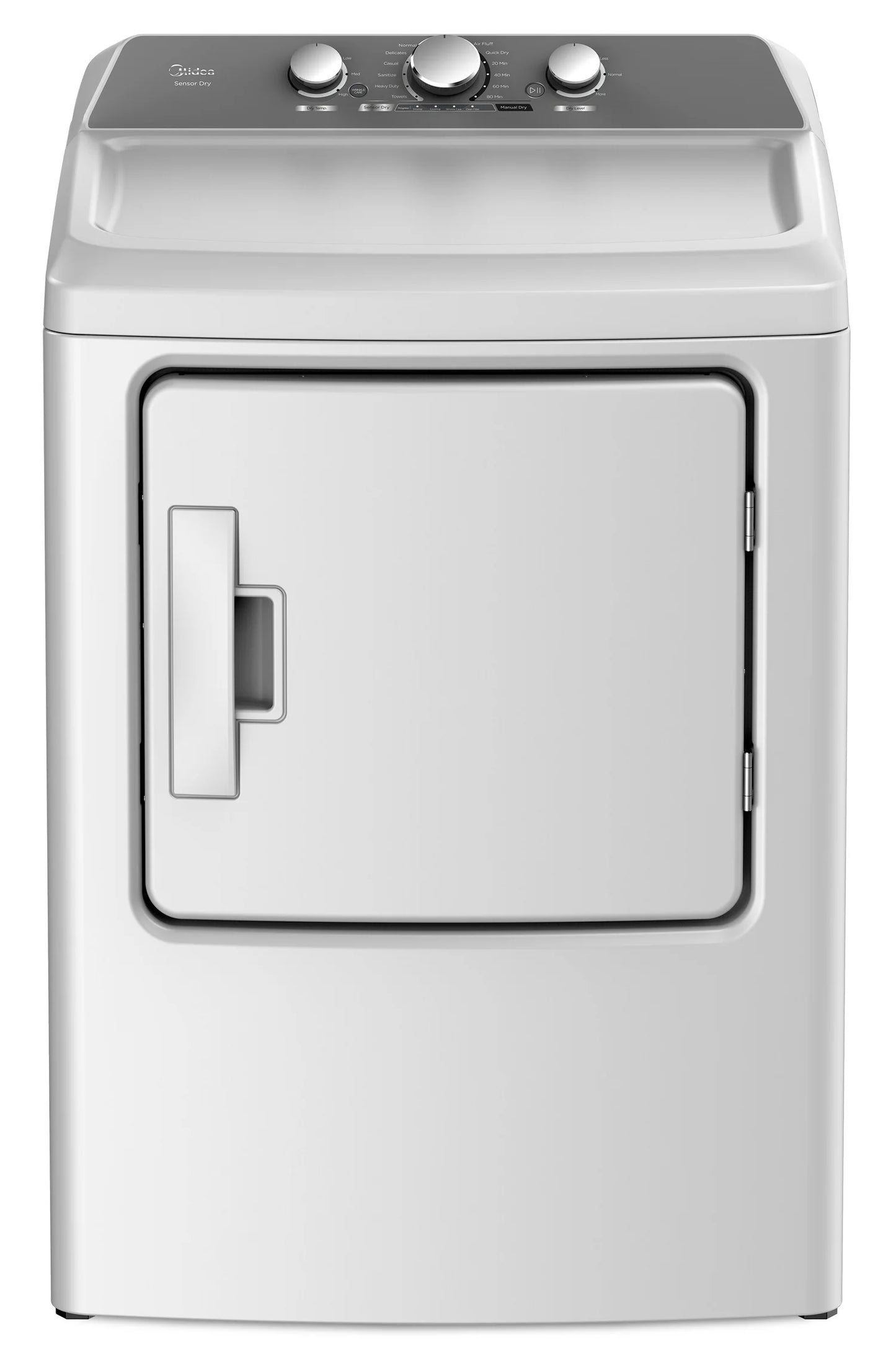 Midea Laveuse à chargement par le haut de 4,3 pi³ et sécheuse électrique de 6,7 pi³ blanches