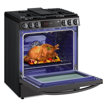 LG Cuisinière intelligente à gaz 6,3 pi³ avec hublot InstaViewMD ProBake ConvectionMD LSGL6335D