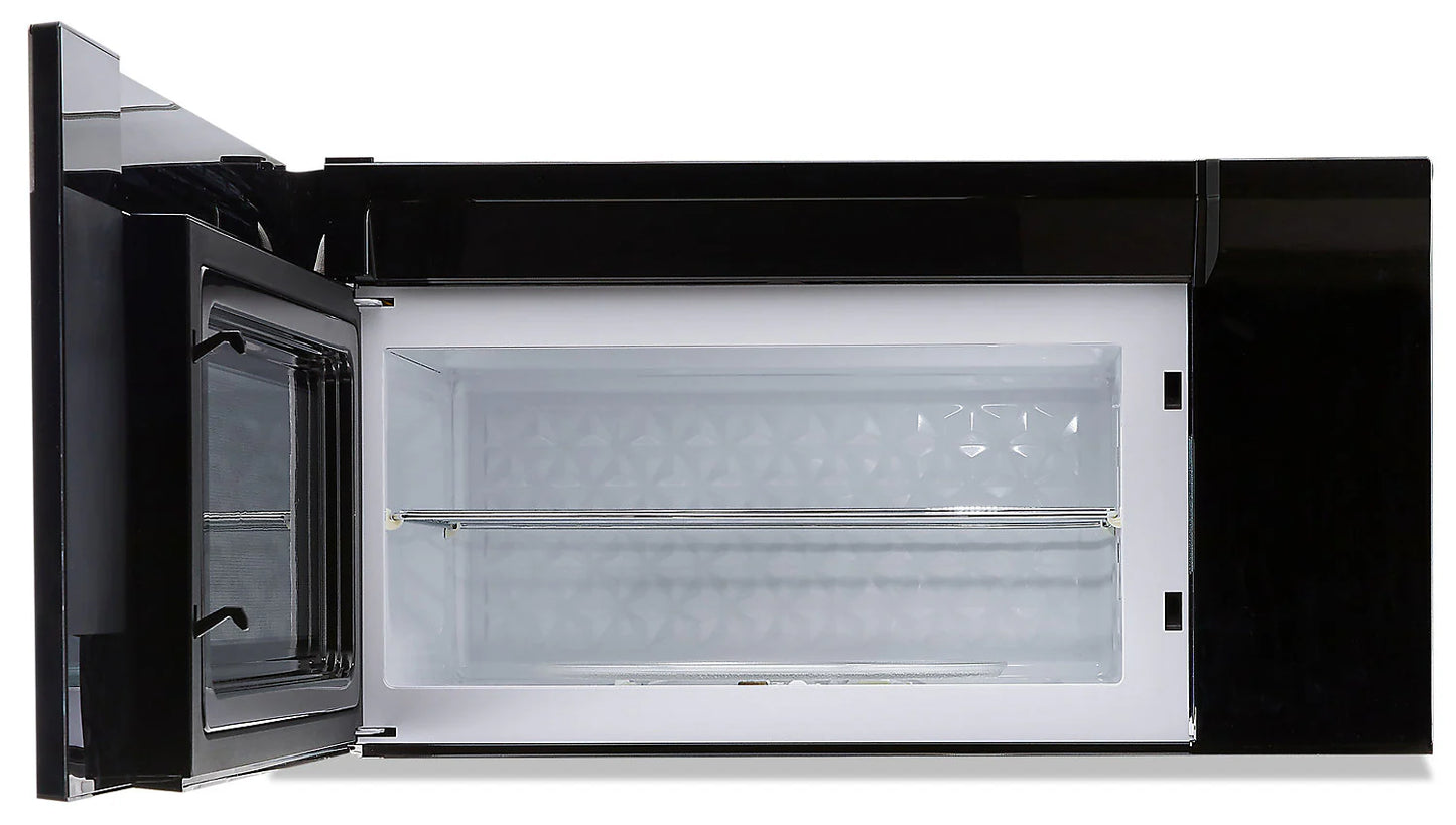 Panasonic Micro-ondes à hotte intégrée 1,9 pi³ puissant ventilateur d'évacuation Acier inoxydable NNSG158S
