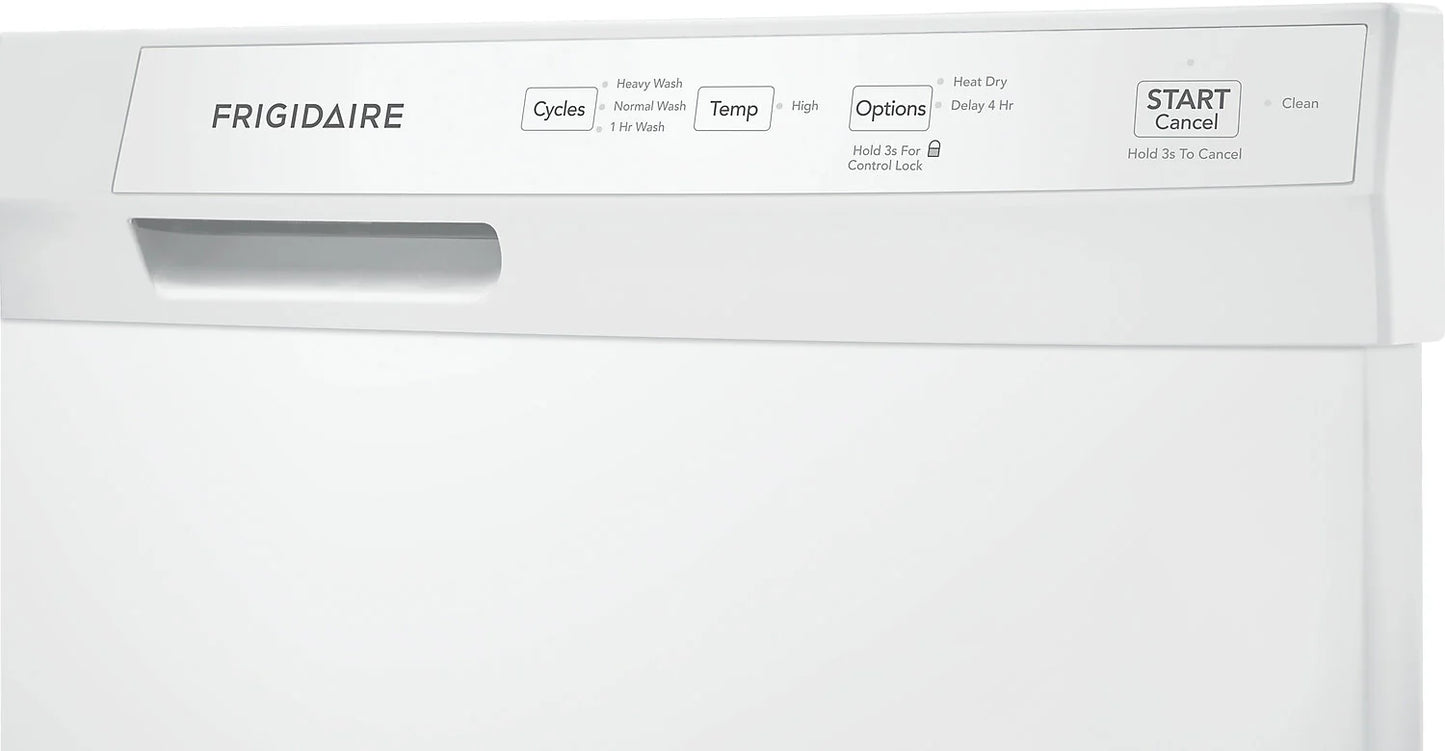 Frigidaire Lave-vaisselle encastré 24 po 55 dBA avec commandes à l'avant blanc FFCD2413UW