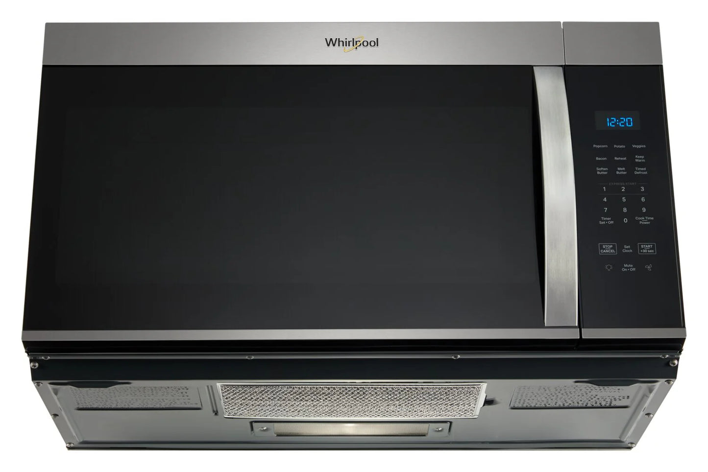 Whirlpool Four à micro-ondes à hotte intégrée 1,7 pi3 Acier inoxydable résistant aux traces YWMMS3130RZ
