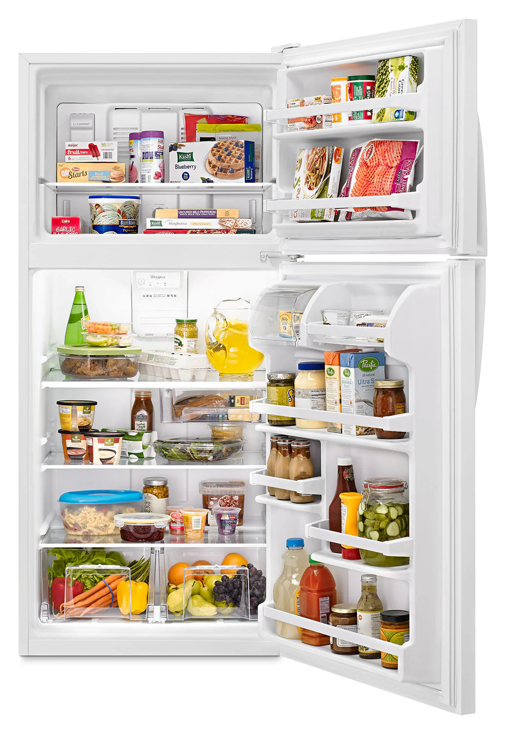 Whirlpool Réfrigérateur 18,2 pi³, 30 po à congélateur supérieur blanc WRT318FZDW