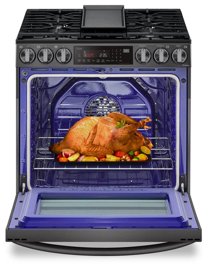 LG Cuisinière intelligente à gaz 6,3 pi³ avec hublot InstaViewMD ProBake ConvectionMD LSGL6335D