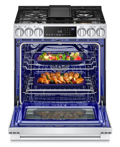 LG Studio Cuisinière intelligente à gaz 6,3 pi³ acier inoxydable SmudgeProofMD LSGS6338F