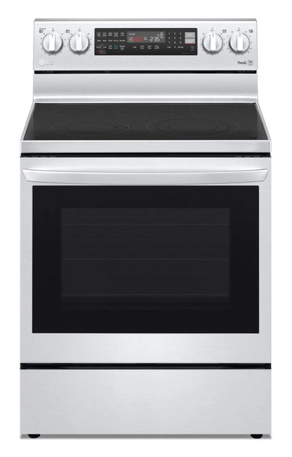 LG Cuisinière intelligente électrique 6,3 pi³ Acier inoxydable Smudge-ProofMD LREL6325F
