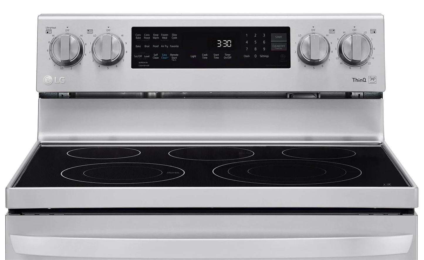LG Cuisinière intelligente électrique 6,3 pi³ Acier inoxydable Smudge-ProofMD LREL6325F